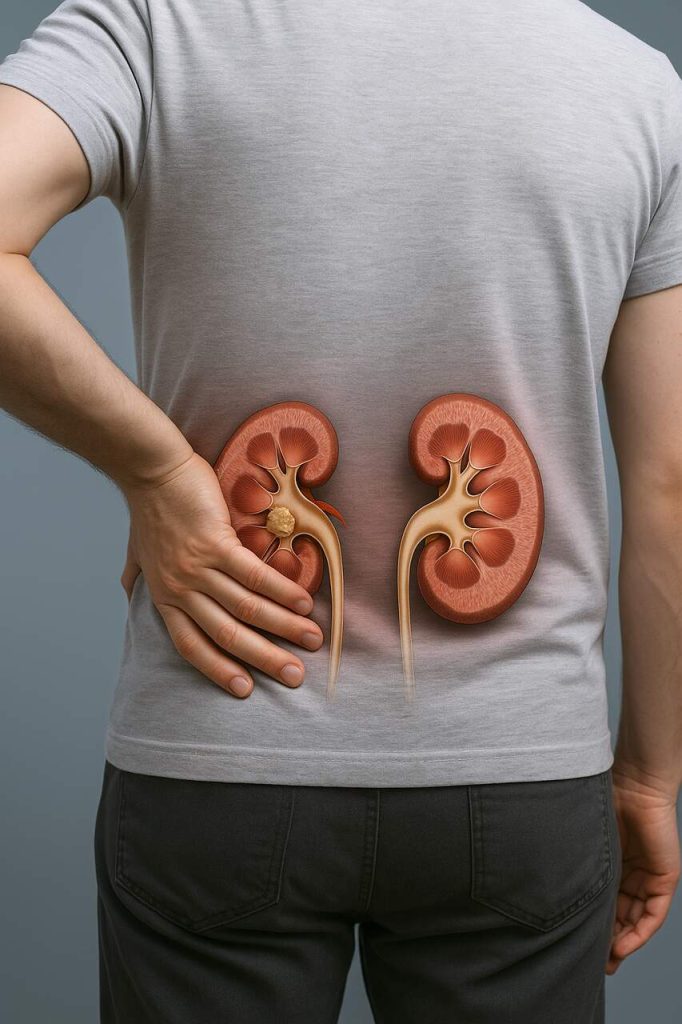 Dor lombar, náusea e urina com sangue Cuidado pode ser cálculo renal!